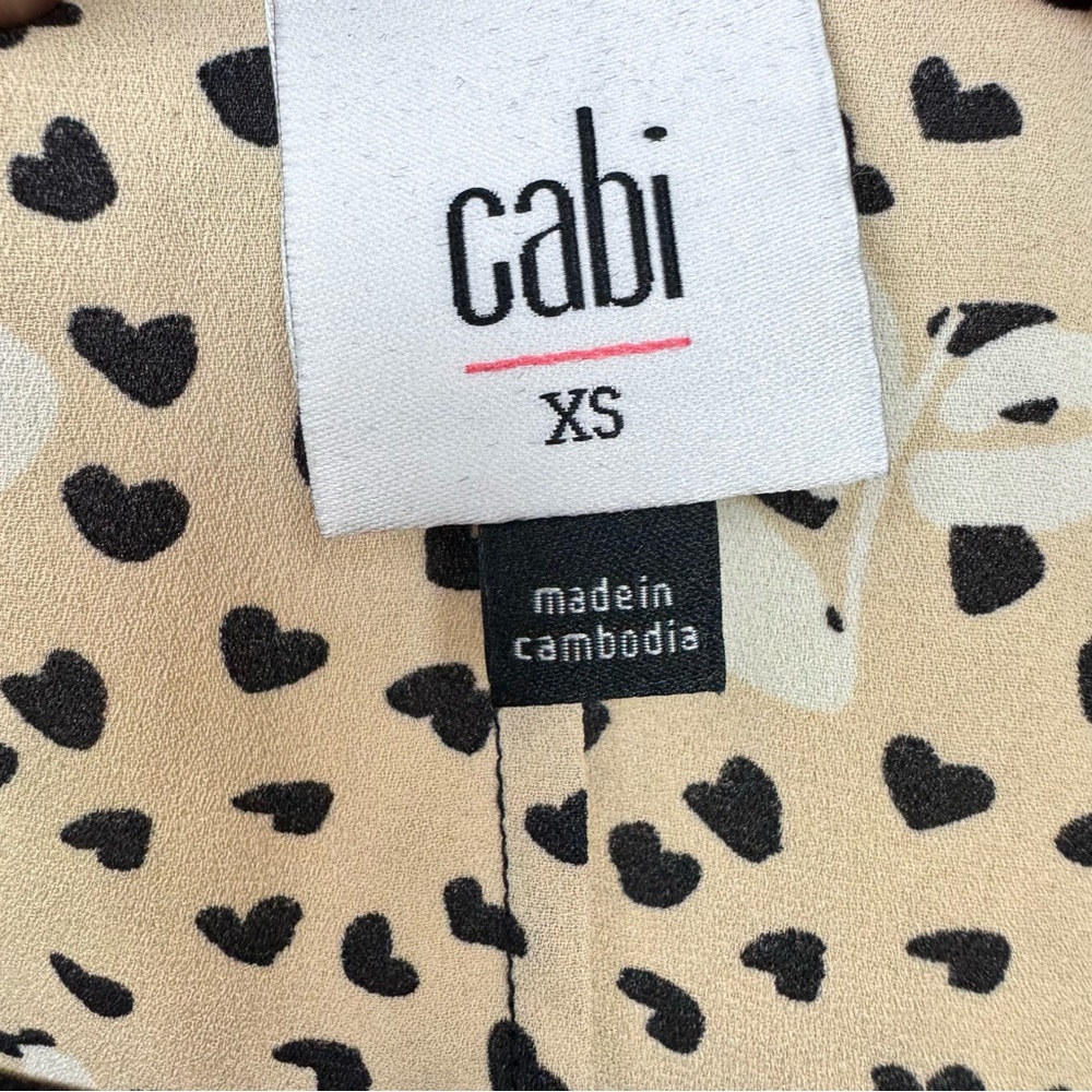 Cabi Floral Mix-Print Tie-Front Blouse - Multicolor XS - Picture 7 of 8